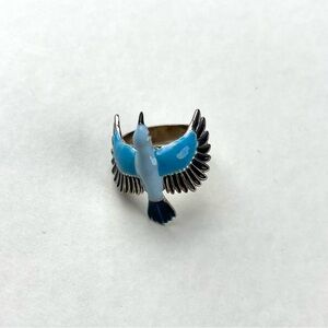 Blue Bird Silver Ring
